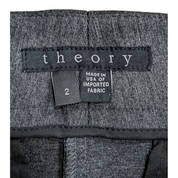 Theory Women's Grey Pleated Trousers Size 2 - Picture 4 of 5